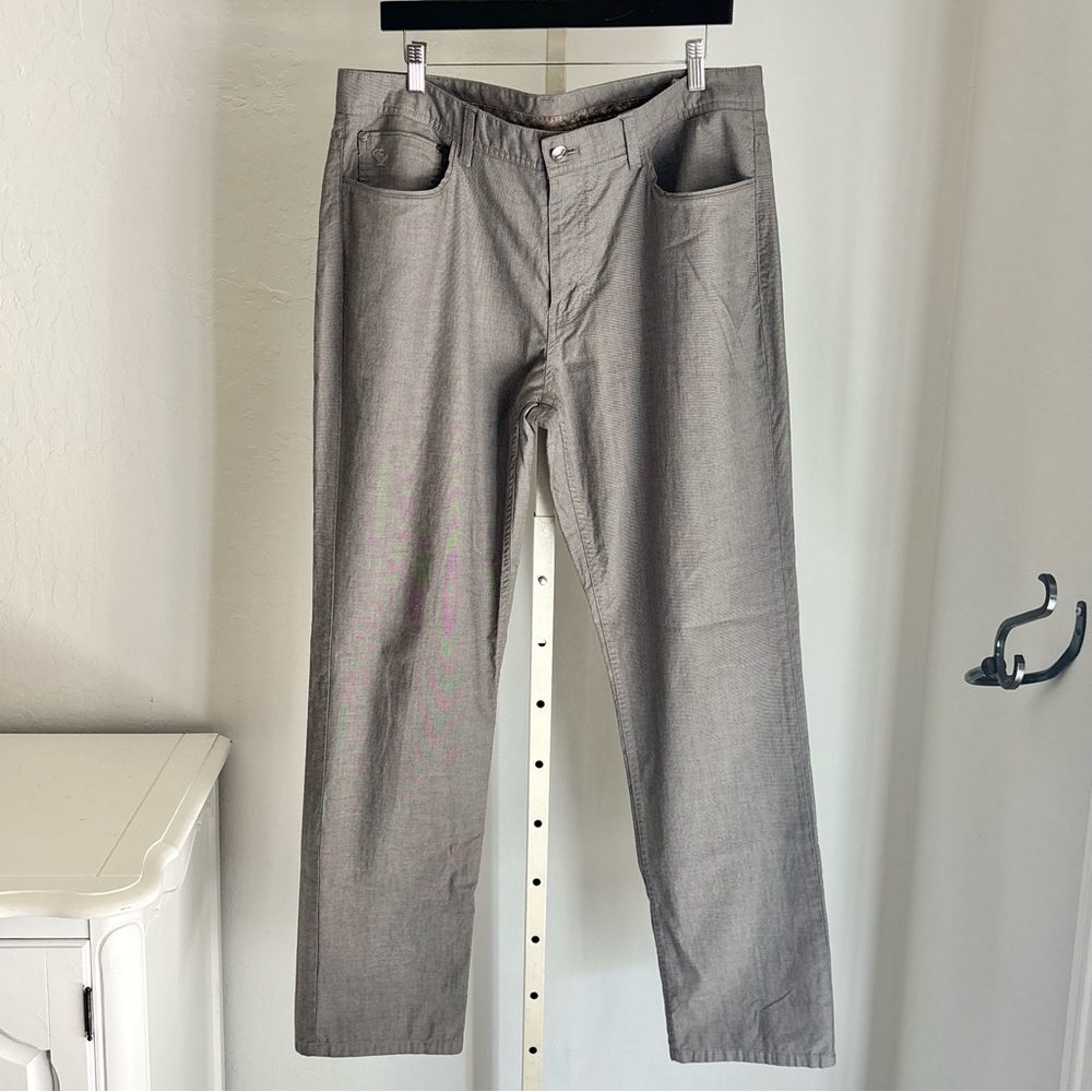 English Laundry “Brixton” Men’s Gray Straight Leg Cotton Blend Pants, 36x32